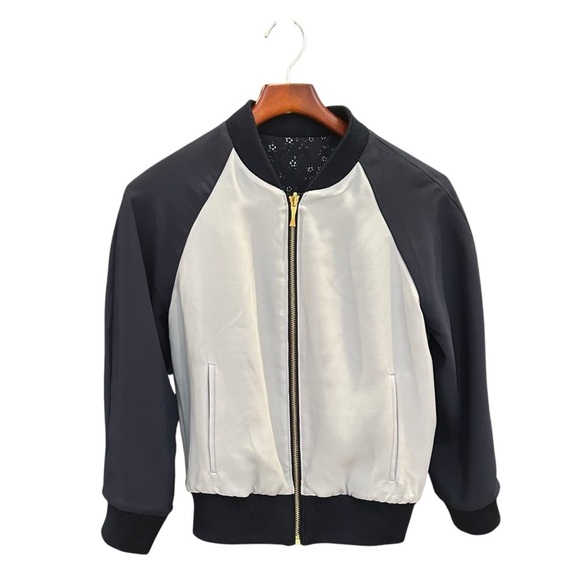 NEW Kate Spade Out West Wild Roses Sz XS Reversible Bomber Jacket - Picture 4 of 12